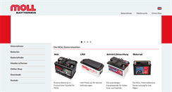 Desktop Screenshot of moll-batterien.de