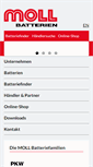 Mobile Screenshot of moll-batterien.de
